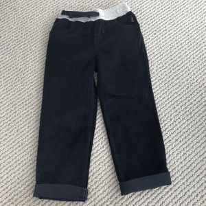 Petit Bateau navy, corduroy pants - 4T